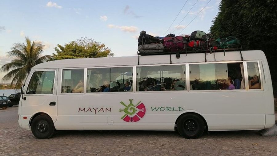 Belize City to Flores/Tikal Shuttle Bus Transfer