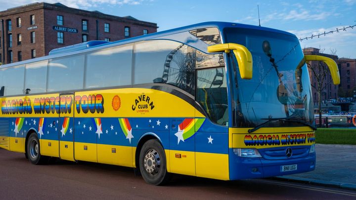 Magical Mystery bus tour of Beatles landmarks in Liverpool