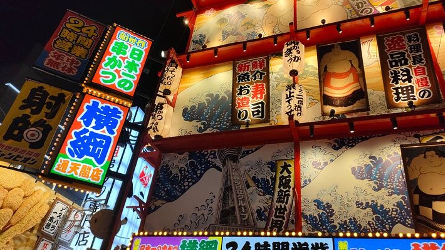 Osaka Authentic Street Food Tour with 15 Dishes and Drinks