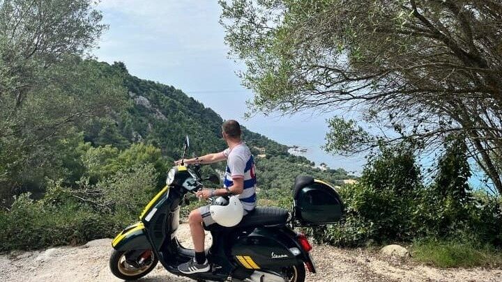Corfu 300cc Vespa Scooter Rental