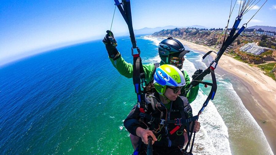 Valparaiso Private Tandem Paragliding Flight From Maitencillo