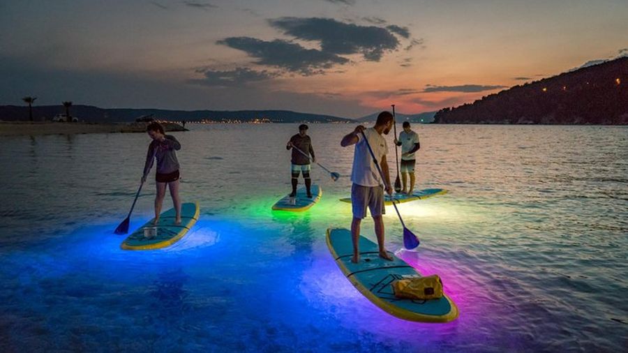 Split: Glowing Night Stand-Up Paddleboard Experience