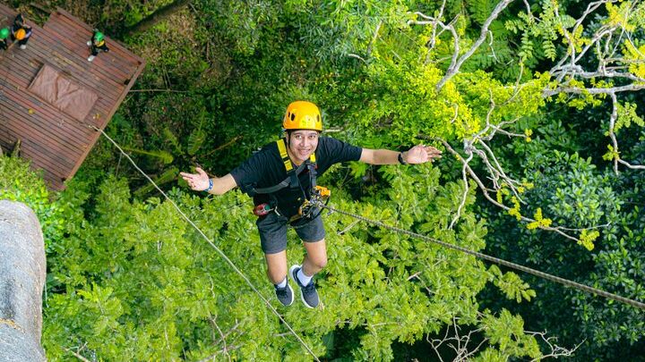 Flying Hanuman Zipline Experience Family Friendly Adventure