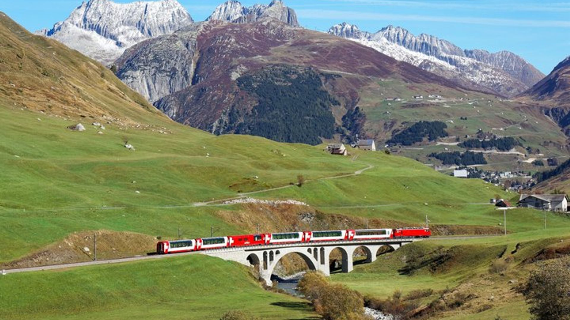 Ida y vuelta en tren panorámico Glacier Express desde Berna