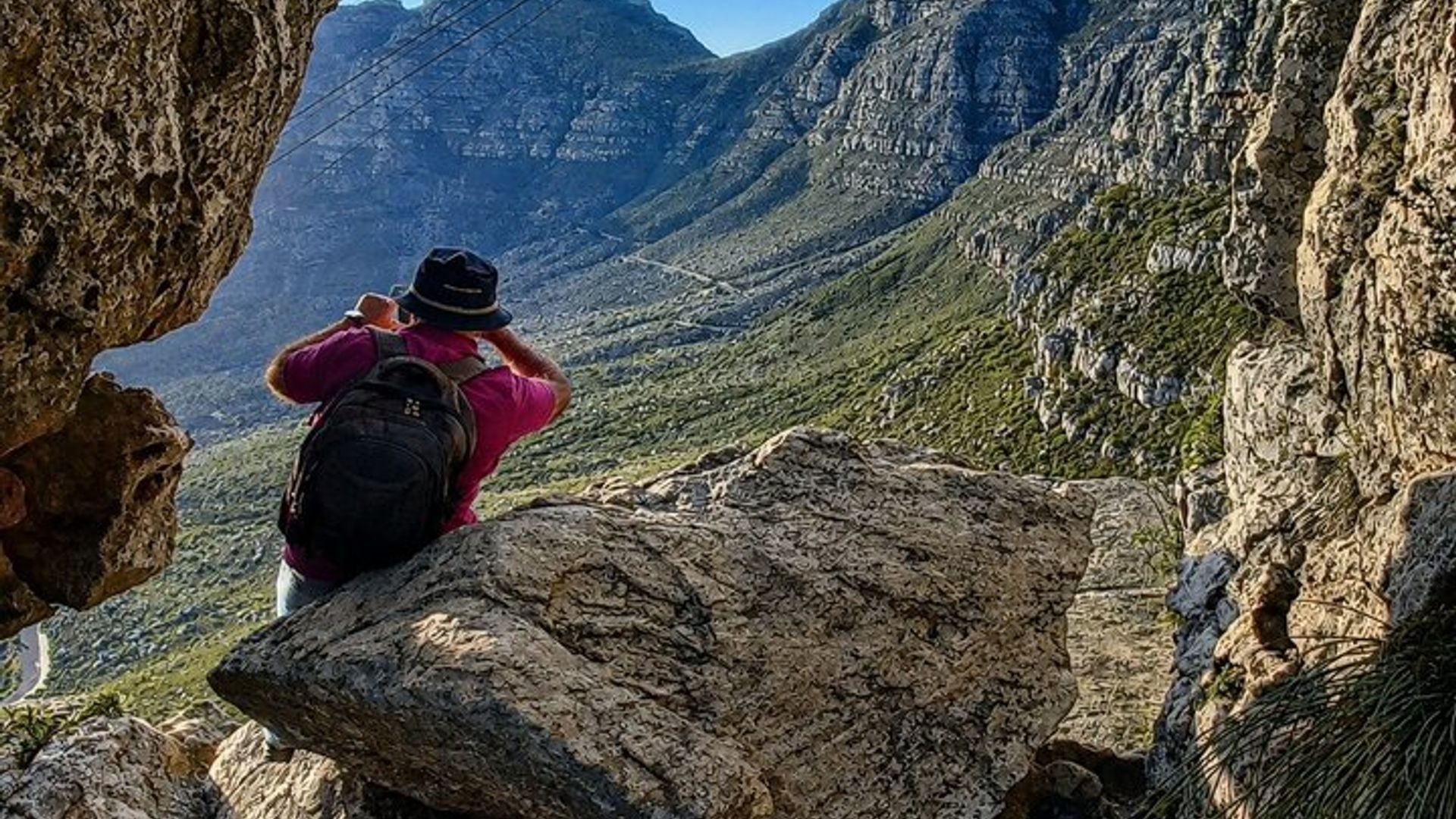 Randonnée à Table Mountain en Inde Venster