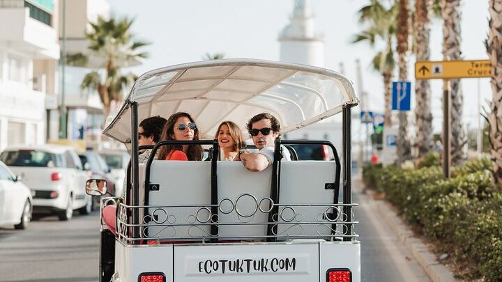 Private Eco Tuk Tuk Malaga Express Tour with Local Guide