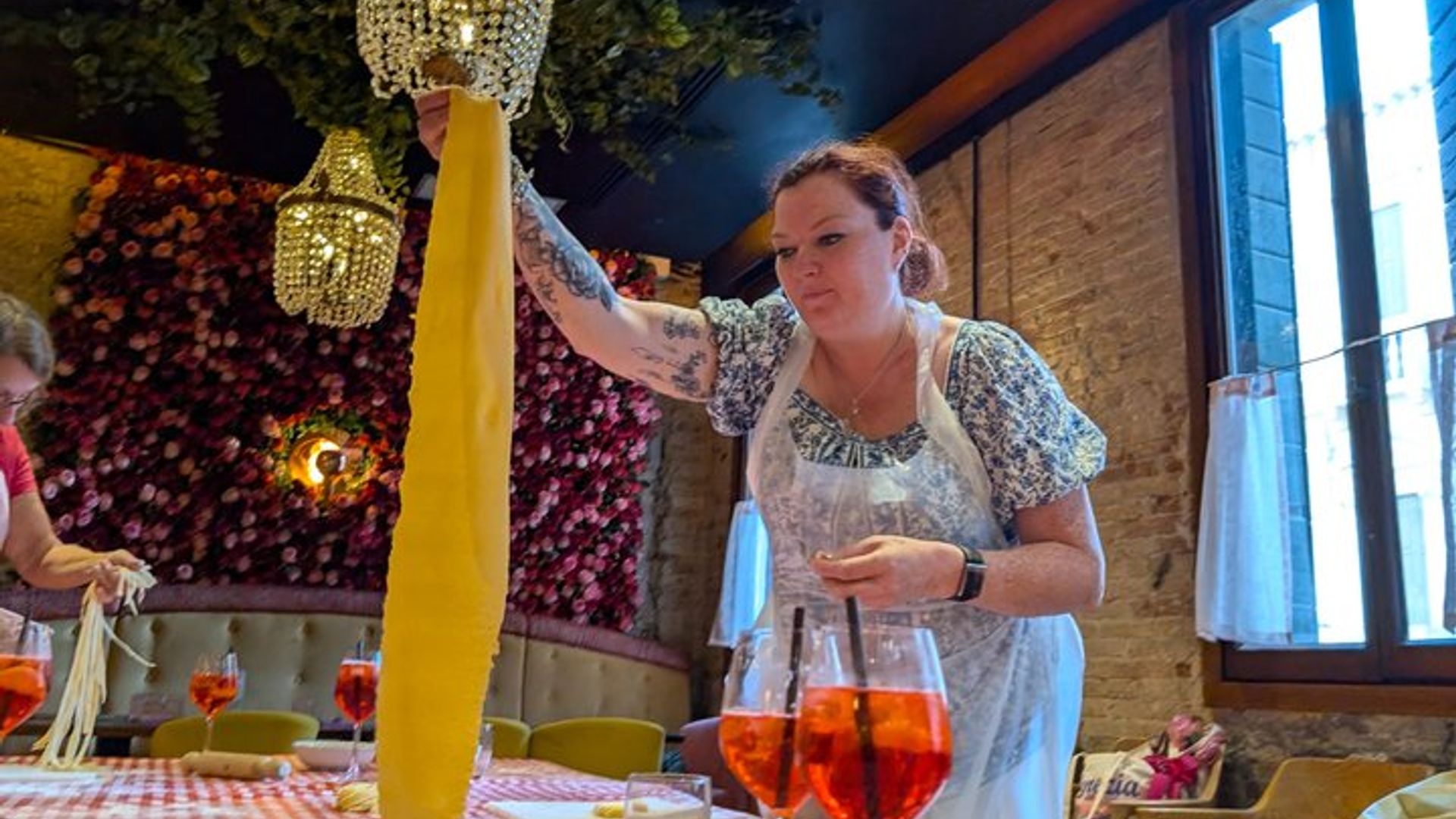 Make fresh pasta and Venetian Spritz Behind St.Mark Square