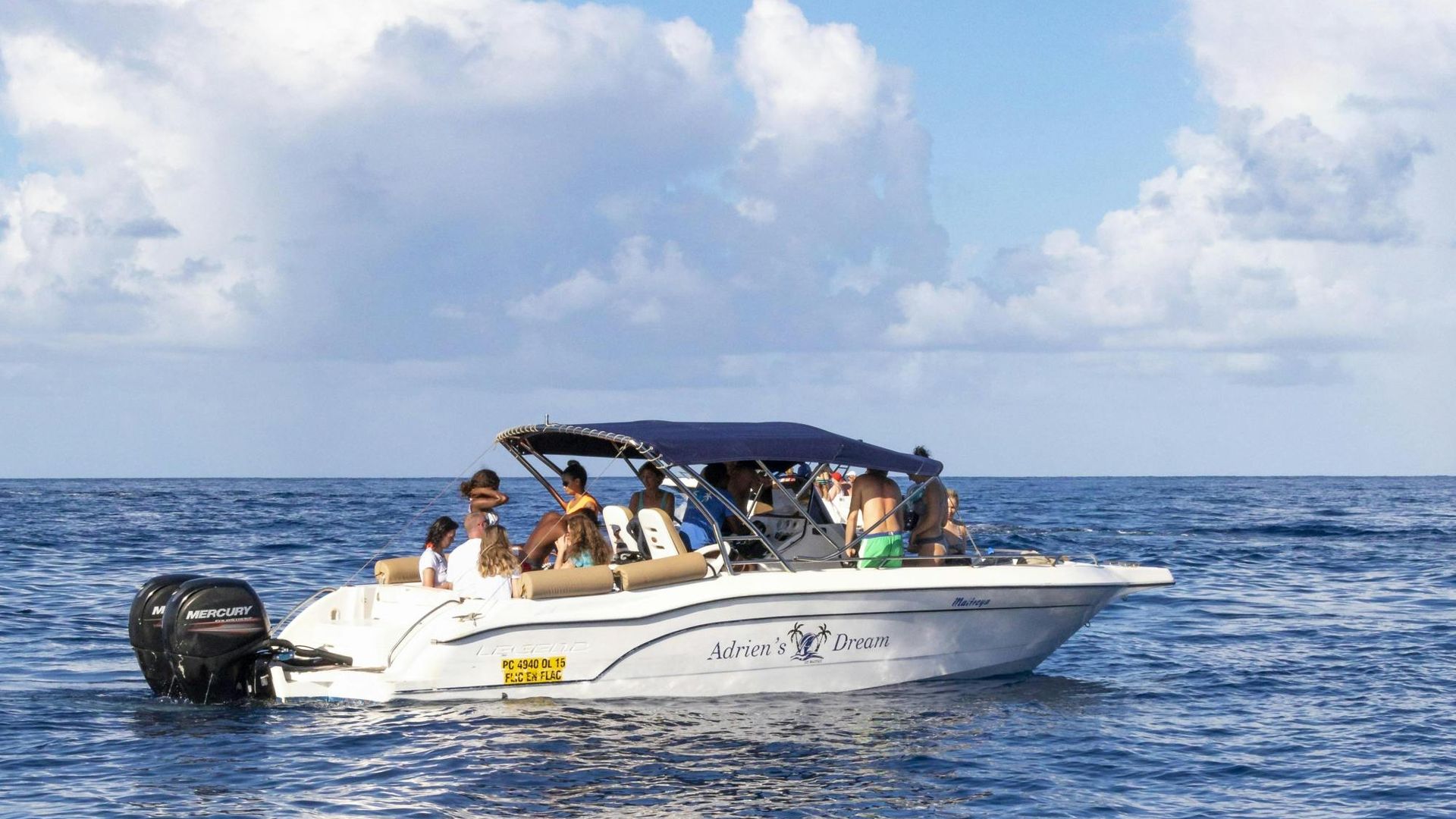 Mauritius whale watching speedboat tour