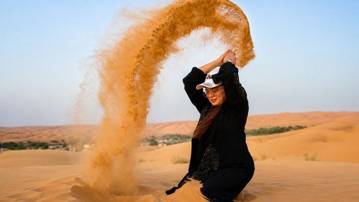 Wadi Bani Khalid and Wahiba Sands Desert with Sunset Watching