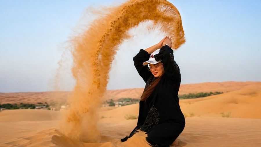 Wadi Bani Khalid and Wahiba Sands Desert with Sunset Watching