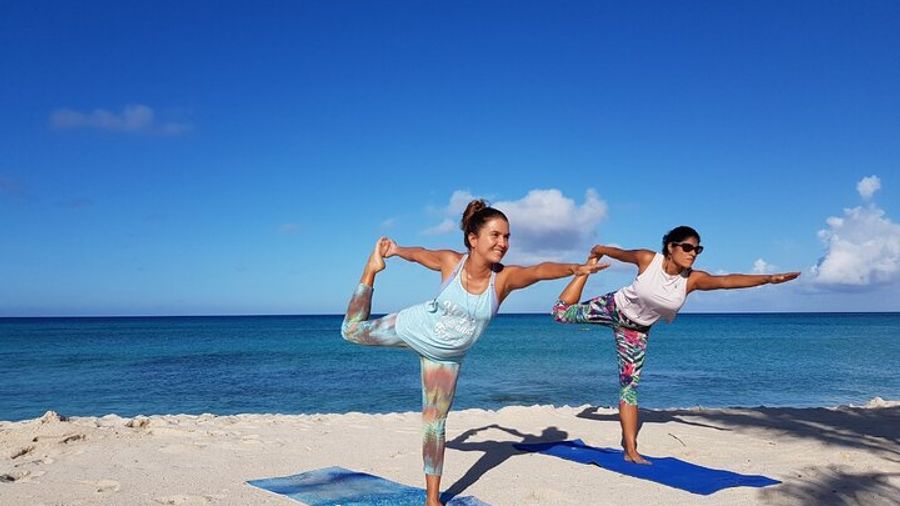 Small-Group Beach Yoga Class Aith Sound Bath, All Levels Welcome