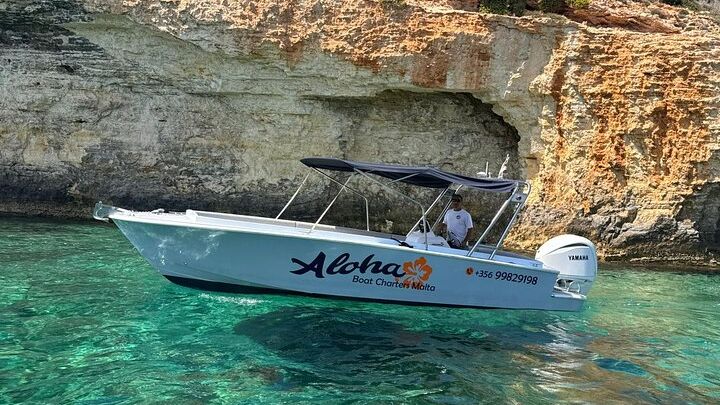 Private boat trip Comino, Crystal/Blue lagoon,Cave tour Malta