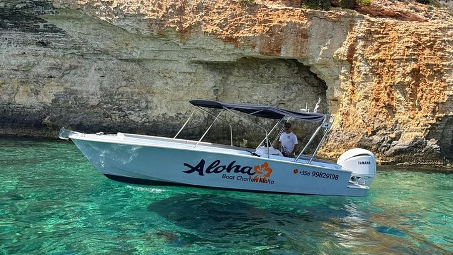 Private boat trip Comino, Crystal/Blue lagoon,Cave tour Malta