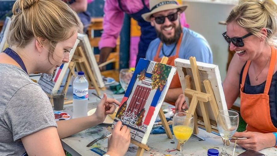 Private Rooftop Brunch and Painting in Cartagena