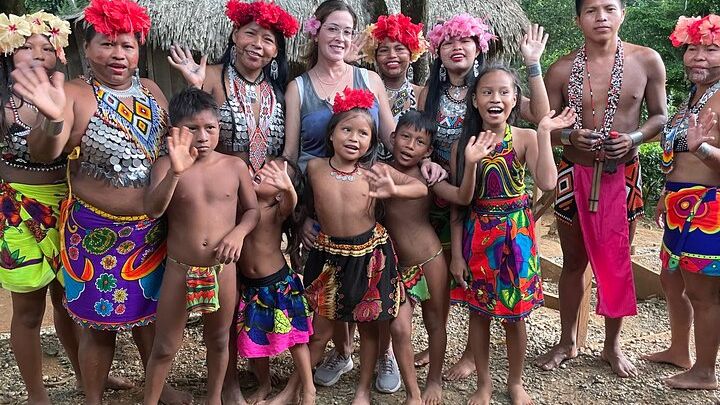 Panama City Visit an Indian town Embera and waterfall with lunch