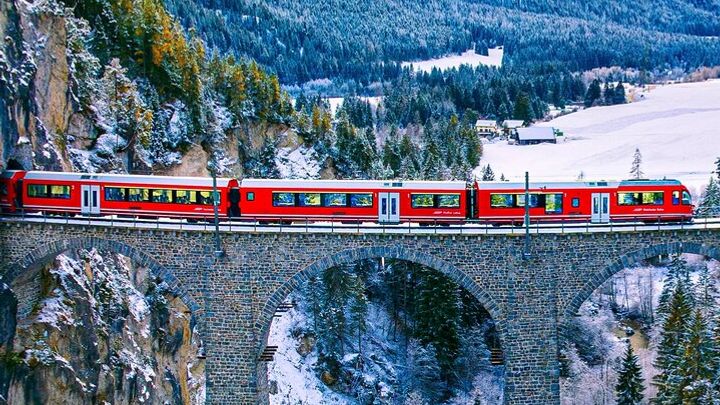 St. Moritz With Bernina Red Train Tour From Milan