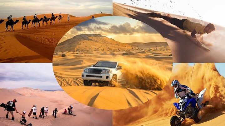 Doha Desert Safari: Sunset,Sunrise,Camel,Sand boarding,Inland Sea