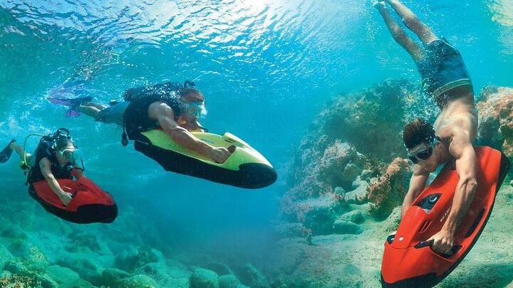 Aruba: Arashi Beach Antilla Shipwreck Small-Group Seabob Tour