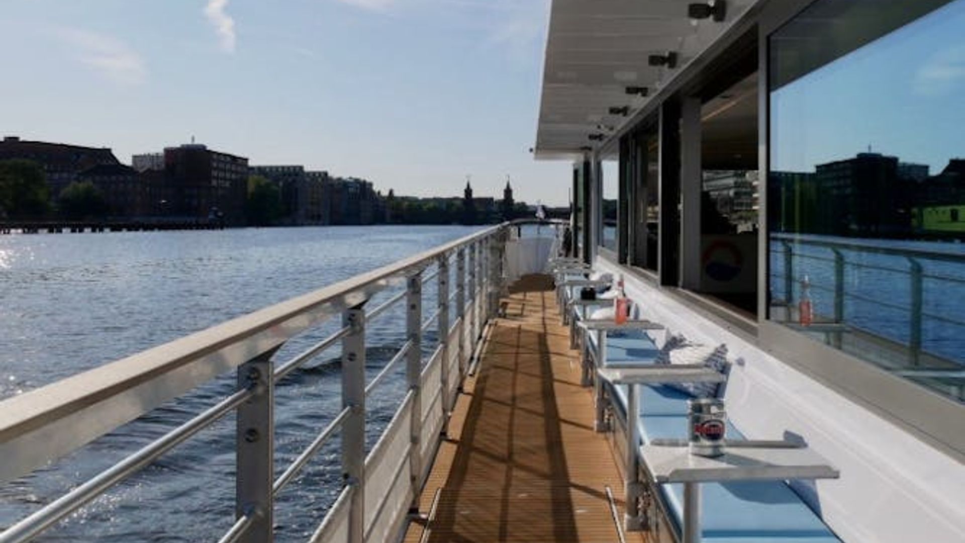 East Berlin waterways and history tour on a solar-powered boat