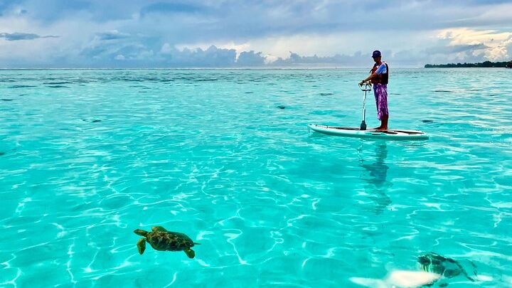 Private Excursion with E-Board in Moorea with snorkeling