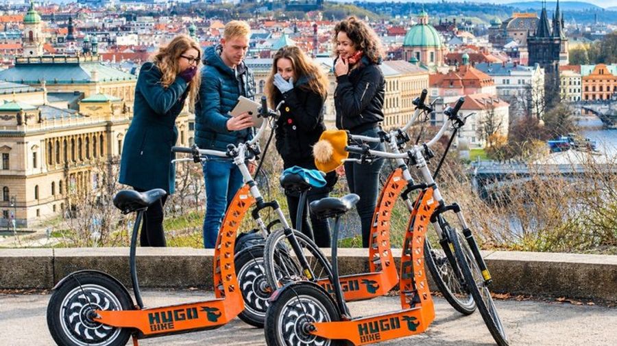 Prague Fat Tire or Regular Scooter City Sightseeing Tour