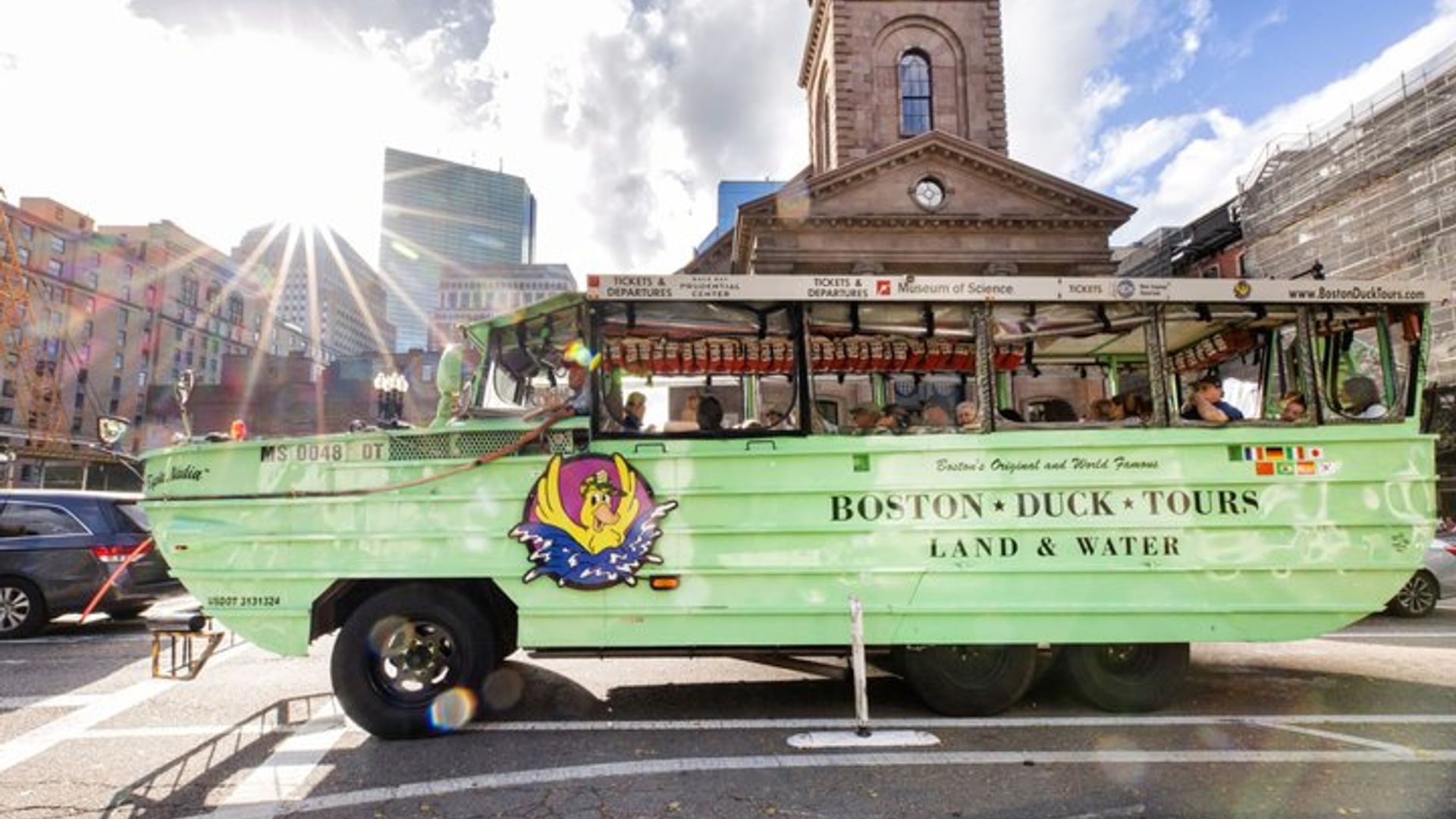 Visite touristique en bateau de canard de Boston avec croisière sur la rivière Charles