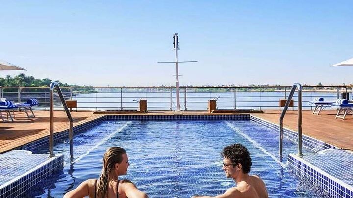 4-Days Nile Cruise sails Aswan to Luxor &Abu Simbel. Balloon tour