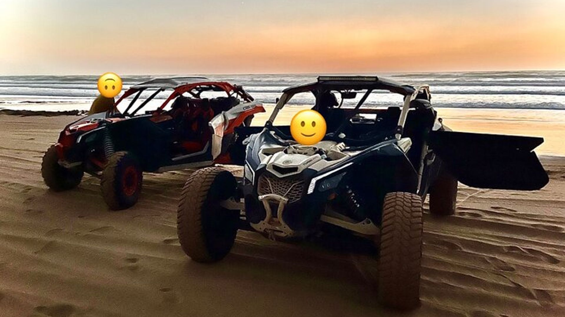 Can-Am Maverick Buggy in den Sanddünen, am Strand und im Wald