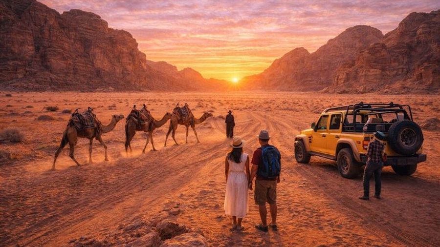 Madaba, Mt. Nebo, and Petra Private Transport with Wi-Fi