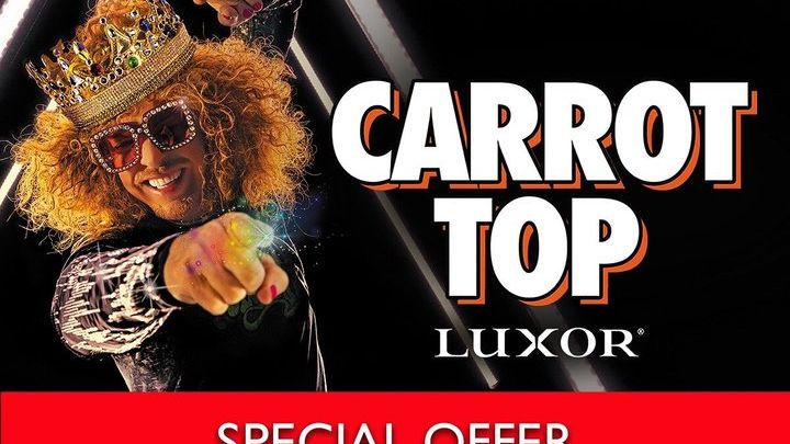Las Vegas Carrot Top Comedy Show at the Luxor Hotel and Casino