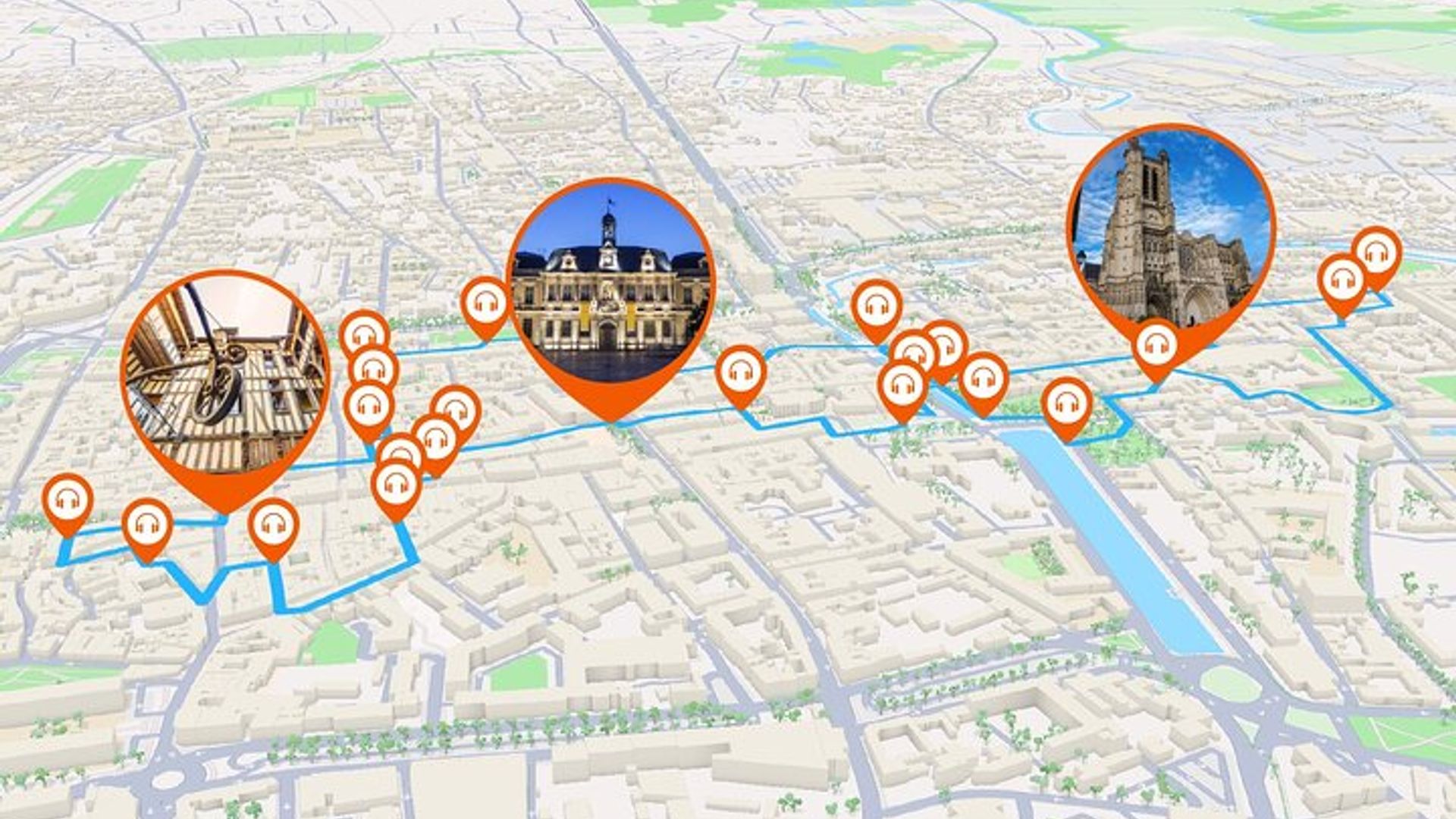 Troyes Audio Guided Walking Tour 1h40 and 25 Audio Comments