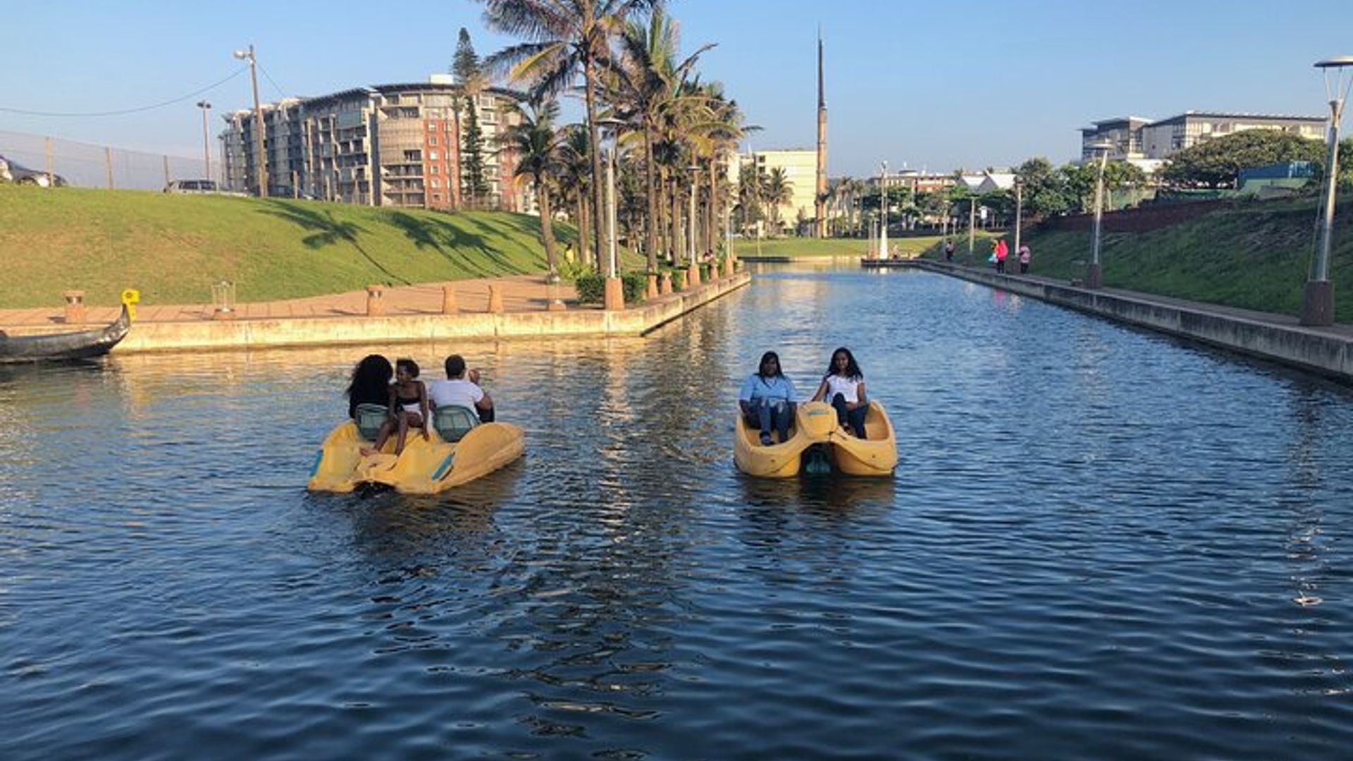 Durban Point Waterfront Canals: Pedal Boat Ride