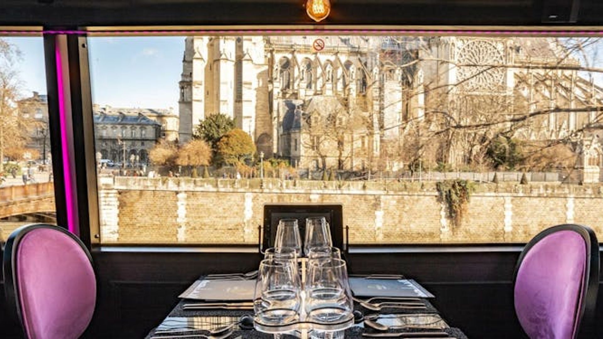 Paris by night panoramic bus tour with dinner from Champs-Elysées