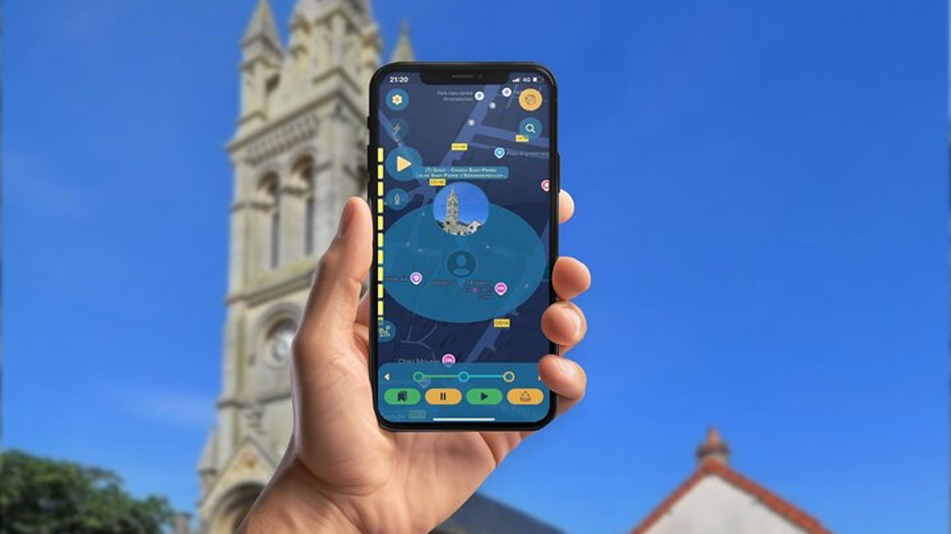 El Desembarco Aliado GPS App Walking Tour Juego para Móvil