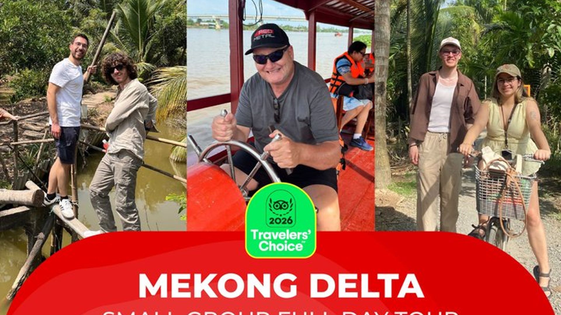 Excursion d'une journée en petit groupe dans le delta du Mékong au départ de Hô Chi Minh-Ville