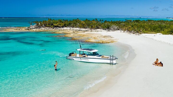 Half Day Private Luxury Axopar Charter in Turks & Caicos