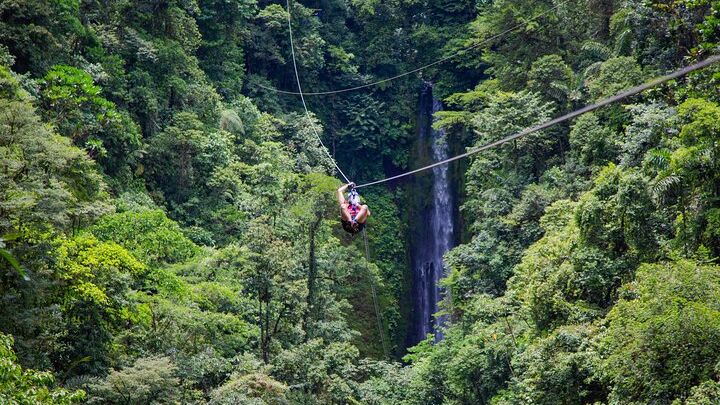 La Fortuna Zipline Canopy Tour with White-Water Rafting