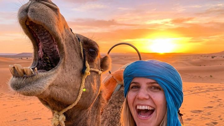 Agafay Desert Group Sunset Camel Ride with Dinner in Camp