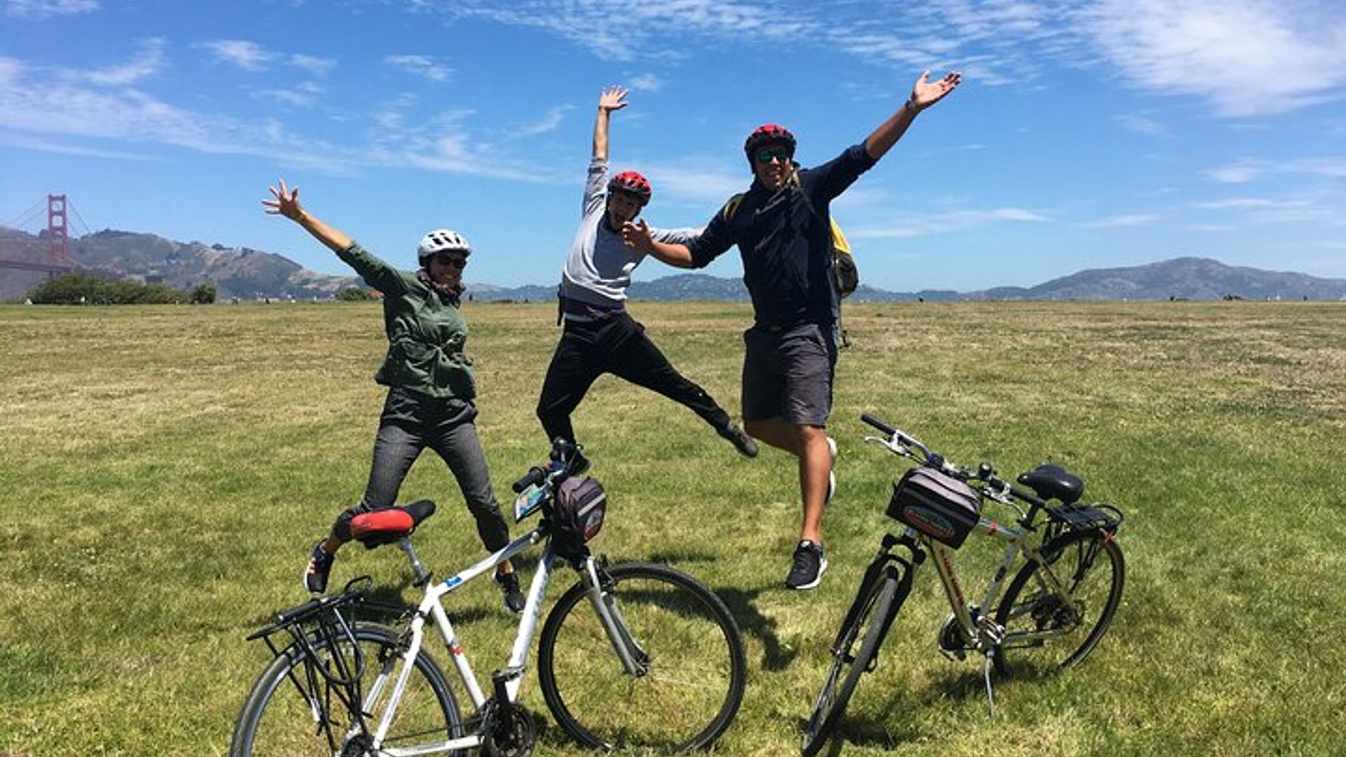 Guided E-Bike tour across the Golden Gate Bridge + all day rental image 1