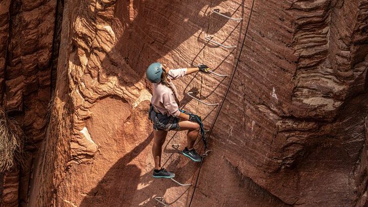 East Zion Elk Heart Cliffs Via Ferrata and Rappelling (3Hr)