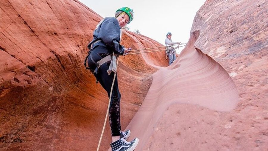 Private Guided Canyoneering Huntress Canyon with Rappelling