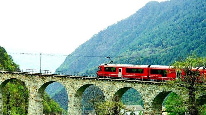 Bernina Express Day Trip by Train from Milan