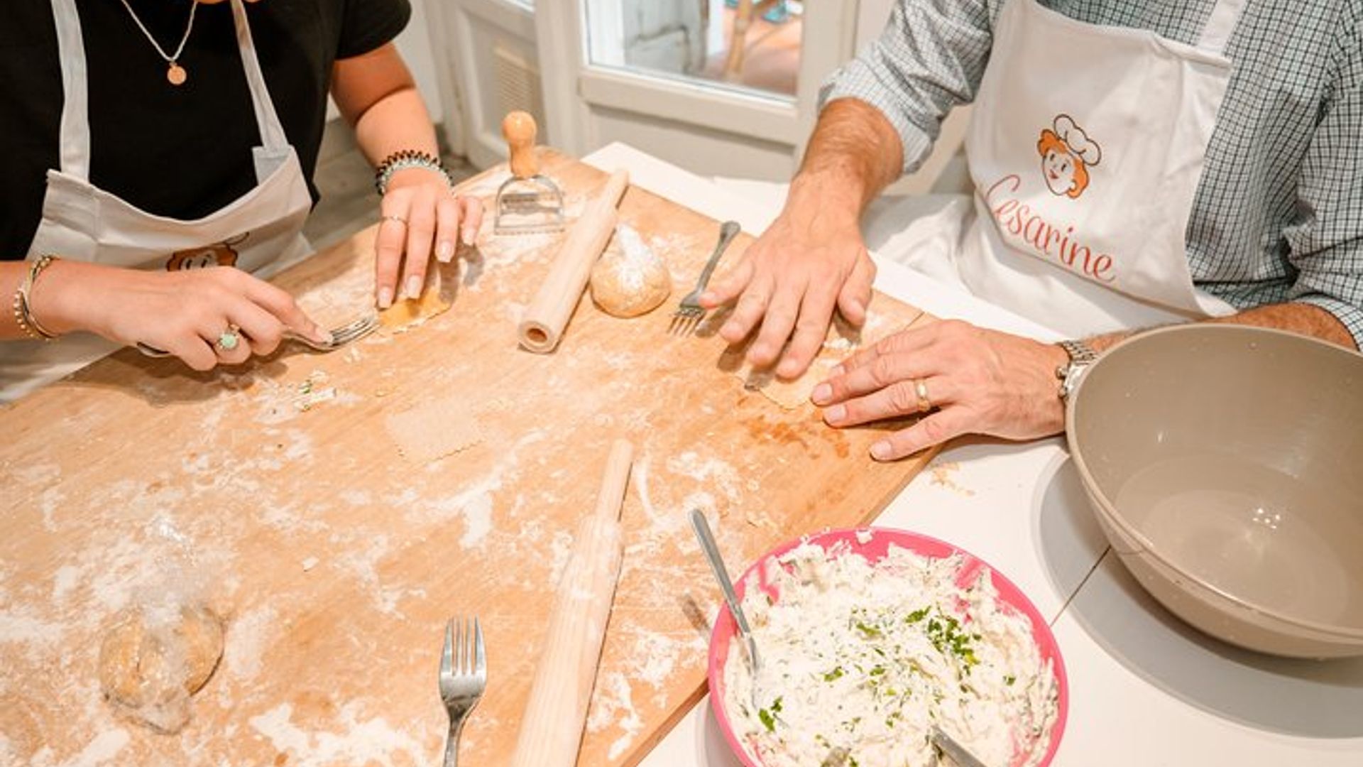 A half-day pasta and tiramisu workshop in a local chef's home