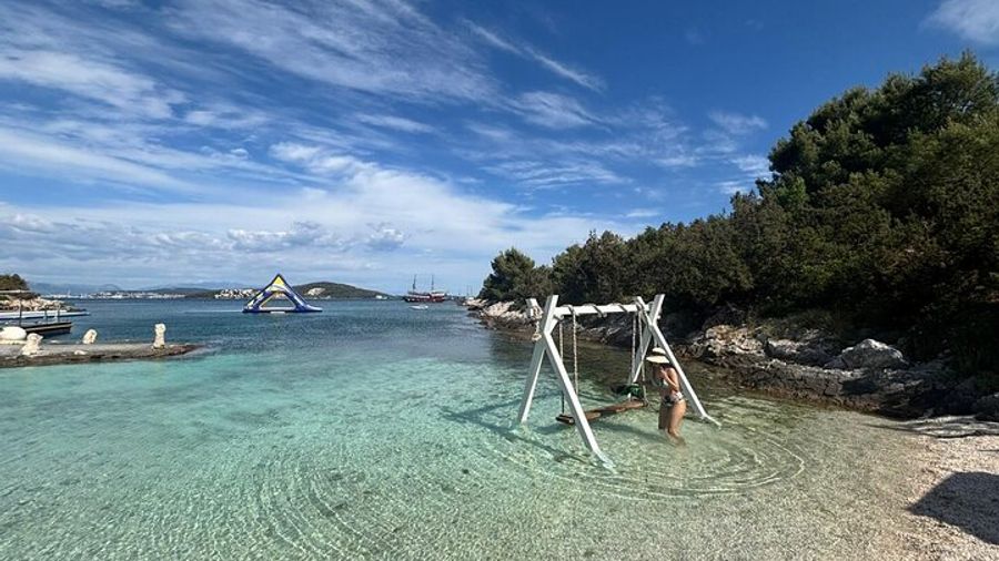 Trogir: Underwater Museum Snorkel Tour and Private Beach