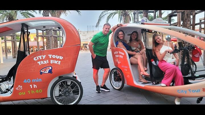 Nice Taxi Bike Guided Tour