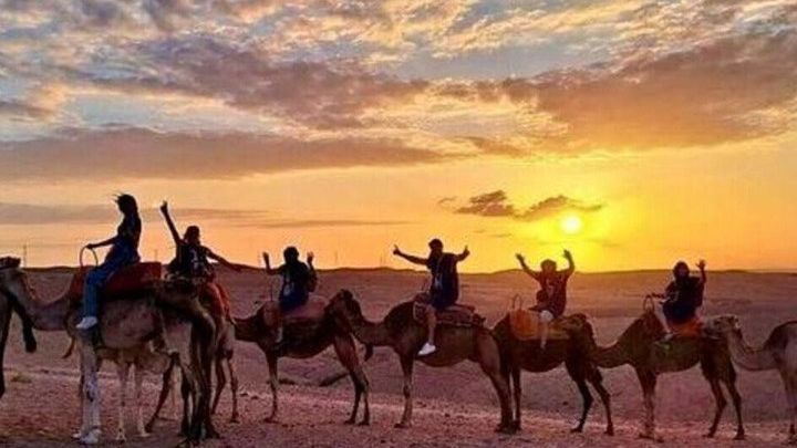 Agafay Desert Sunset Camel Ride and Dinner from Marrakech