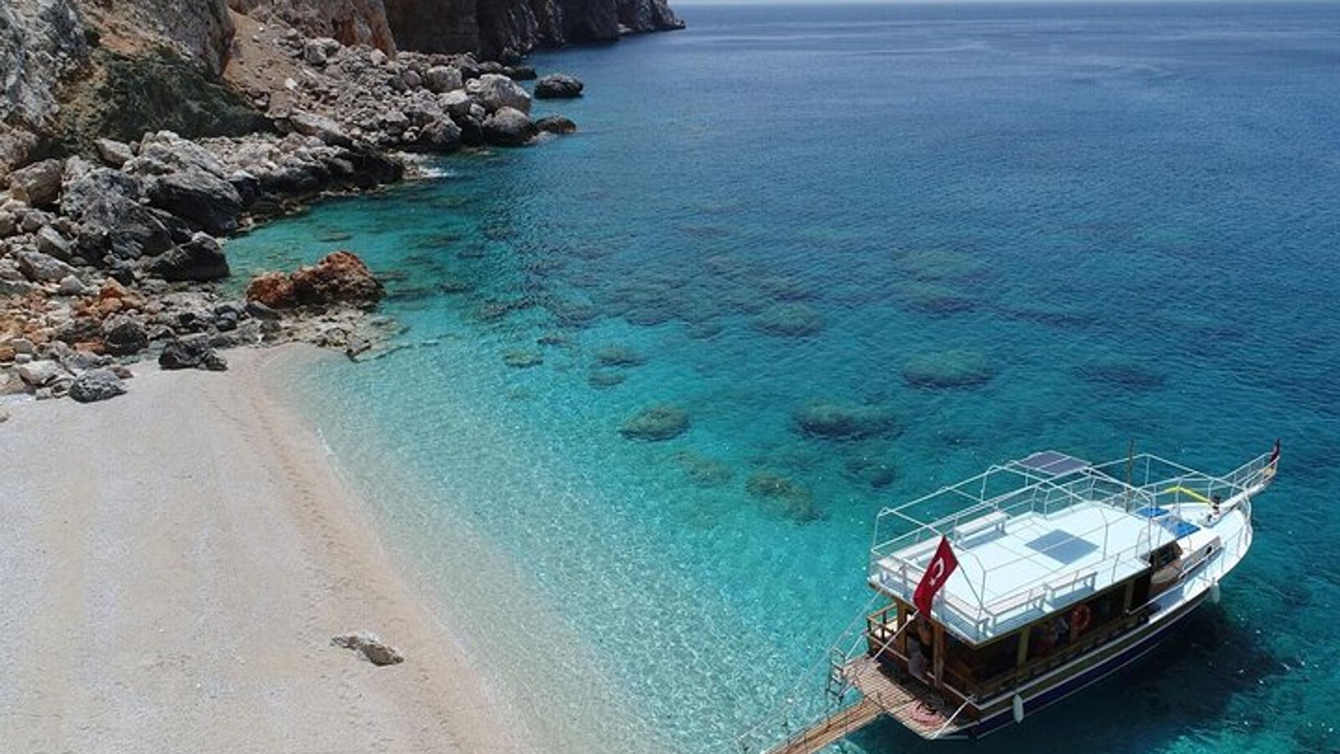 Suluada Boat Tour with BBQ Lunch & Roundtrip Transfer from Belek