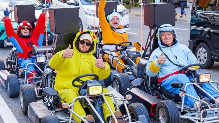 Tokyo Go-Cart Tour of Shinjuku Neighborhood in Costume
