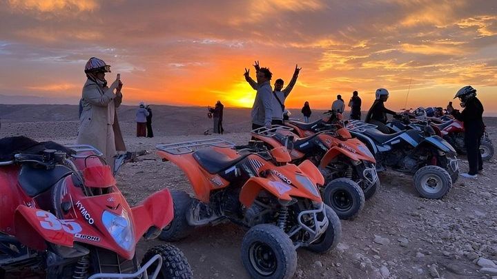 Agafay Desert Quad Bike Camel Ride and Dinner Show