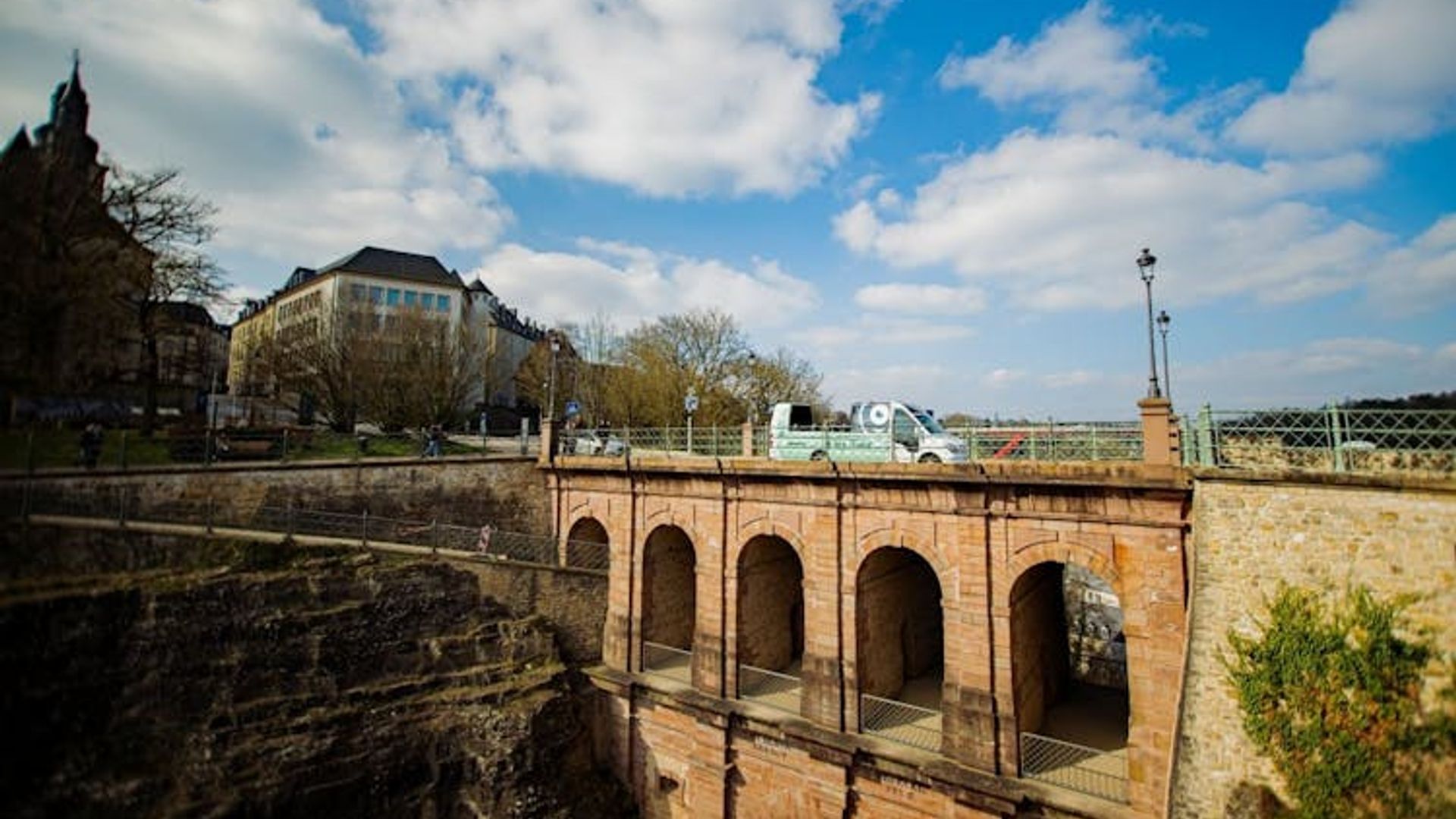 Luxembourg City sightseeing bus tour with audio guide